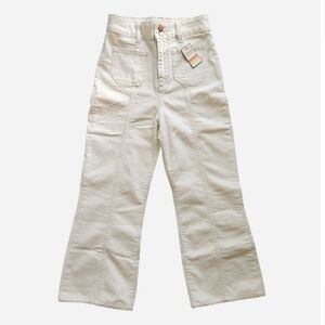 NWT Marine Layer Archive Mariah Flare Pants Size 4 Ecru White